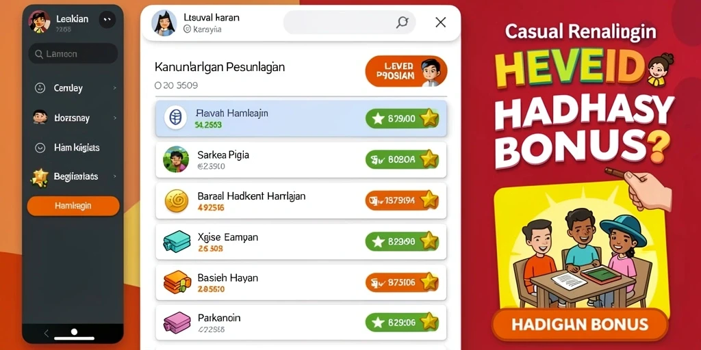 Fitur bonus harian yang menggembirakan.