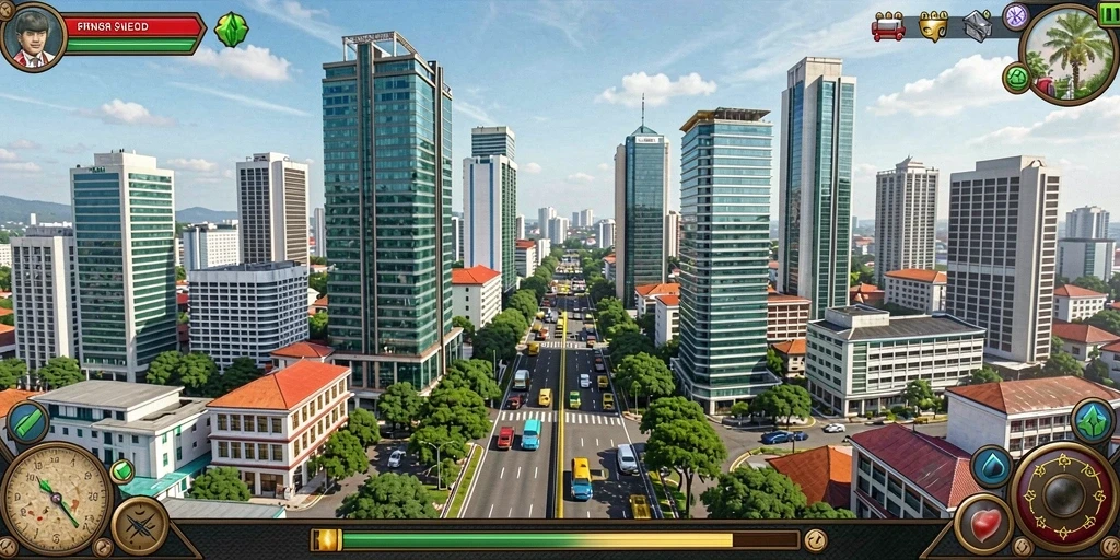 Karakter yang unik dan beragam dalam permainan.