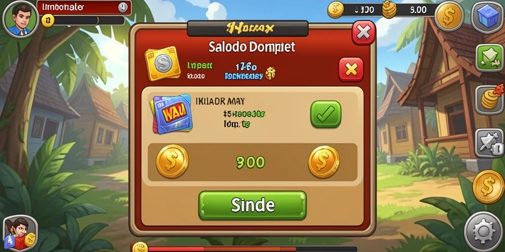 Screenshot menunjukkan fitur interaksi antar pemain yang unik.
